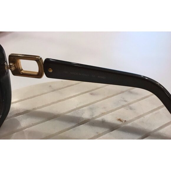 Vintage Fendi Sunglasses charcoal grey - Picture 4 of 9